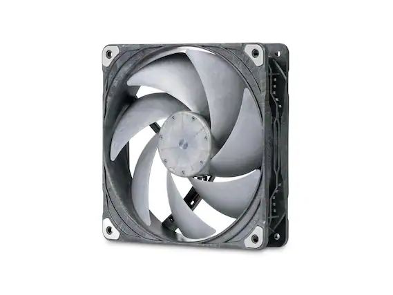 Front. Phanteks - Phanteks T30-140, 140mm High-Performance PWM Fan, LCP Frame, 3-Mode Speed, Black/Grey - Black/Grey.
