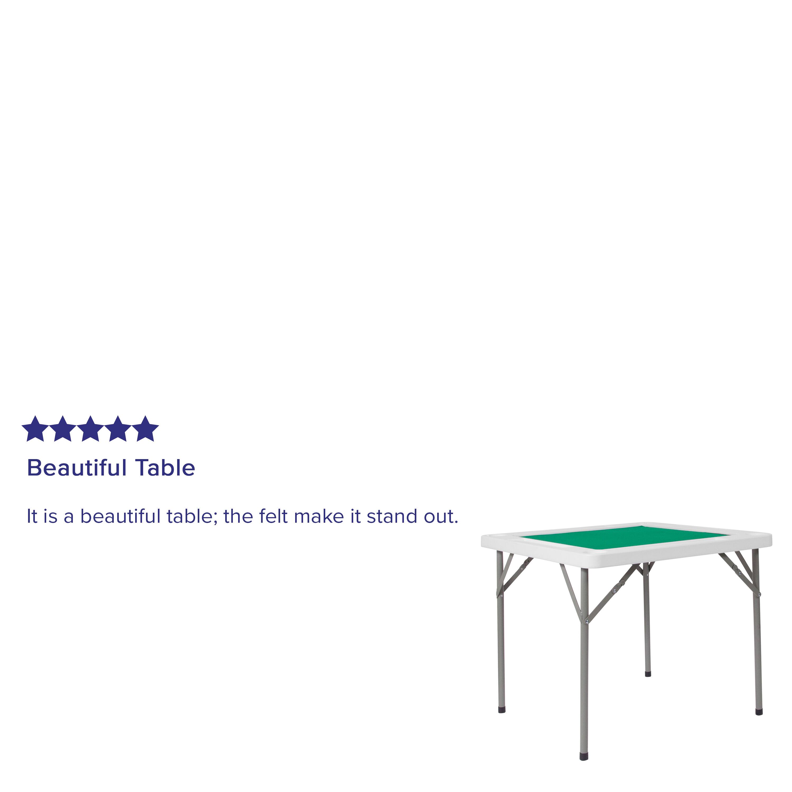Beautiful Table

It is a beautiful table; the felt make it stand out.