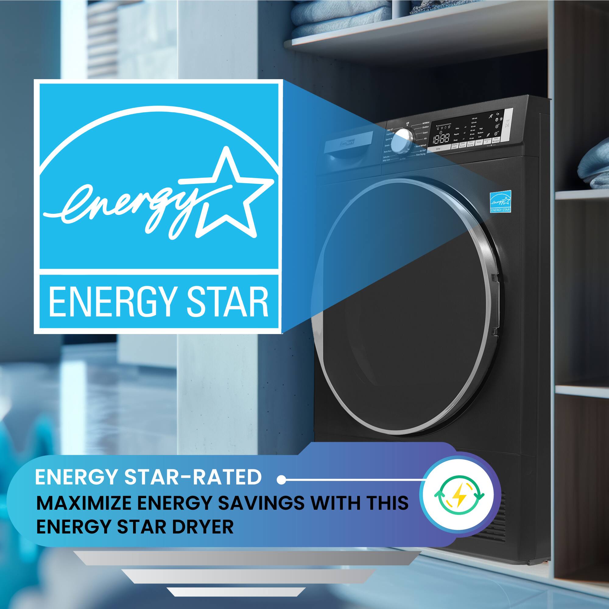 * a. 1 888 - - . o . energy  | I ENERGY STAR ENERGY STAR-RATED MAXIMIZE ENERGY SAVINGS WITH THIS ENERGY STAR DRYER