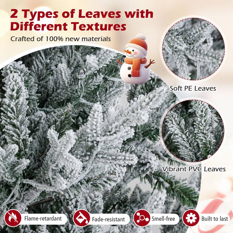 2 Types of Leaves with Different Textures  
Crafted of 100% new materials

Soft PE Leaves  
Vibrant PVC Leaves

Flame-retardant  
Fade-resistant  
Smell-free  
Built to last