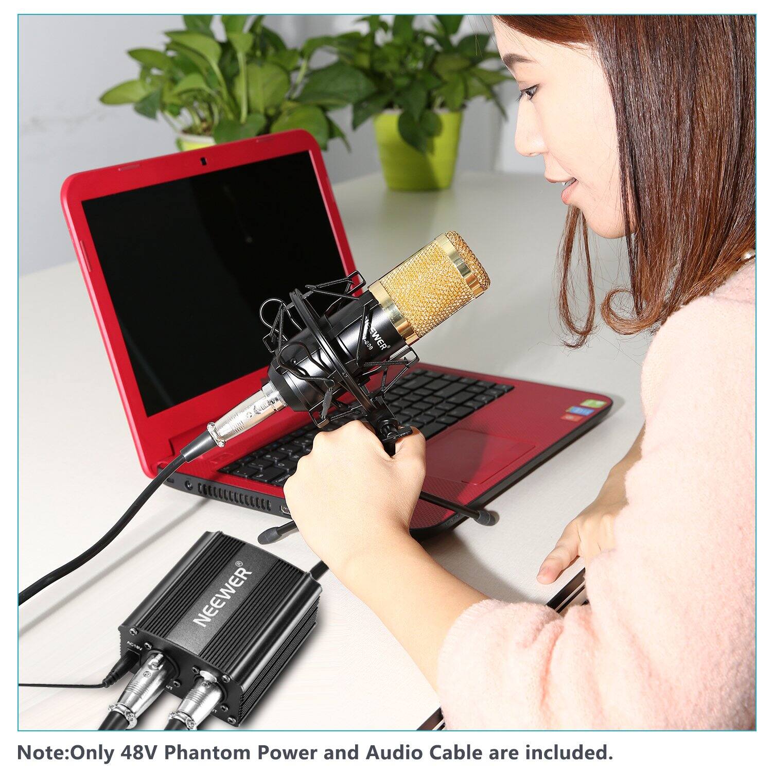 KN WER Cut eL NEEWER

Note: Only 48V Phantom Power and Audio Cable are included.