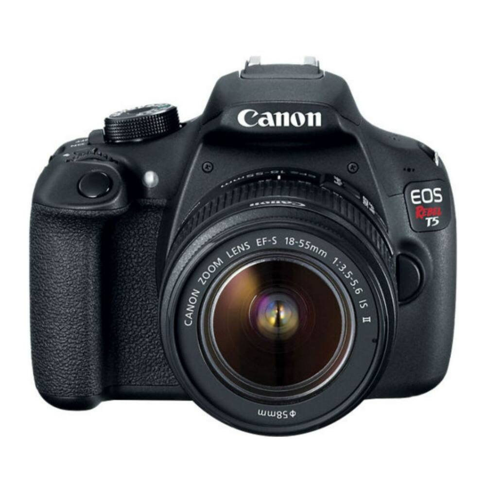 Canon EOS Rebel T5  
EF-S 18-55mm Zoom Lens  
1:3.5-5.6 IS II  
Canon  
58mm