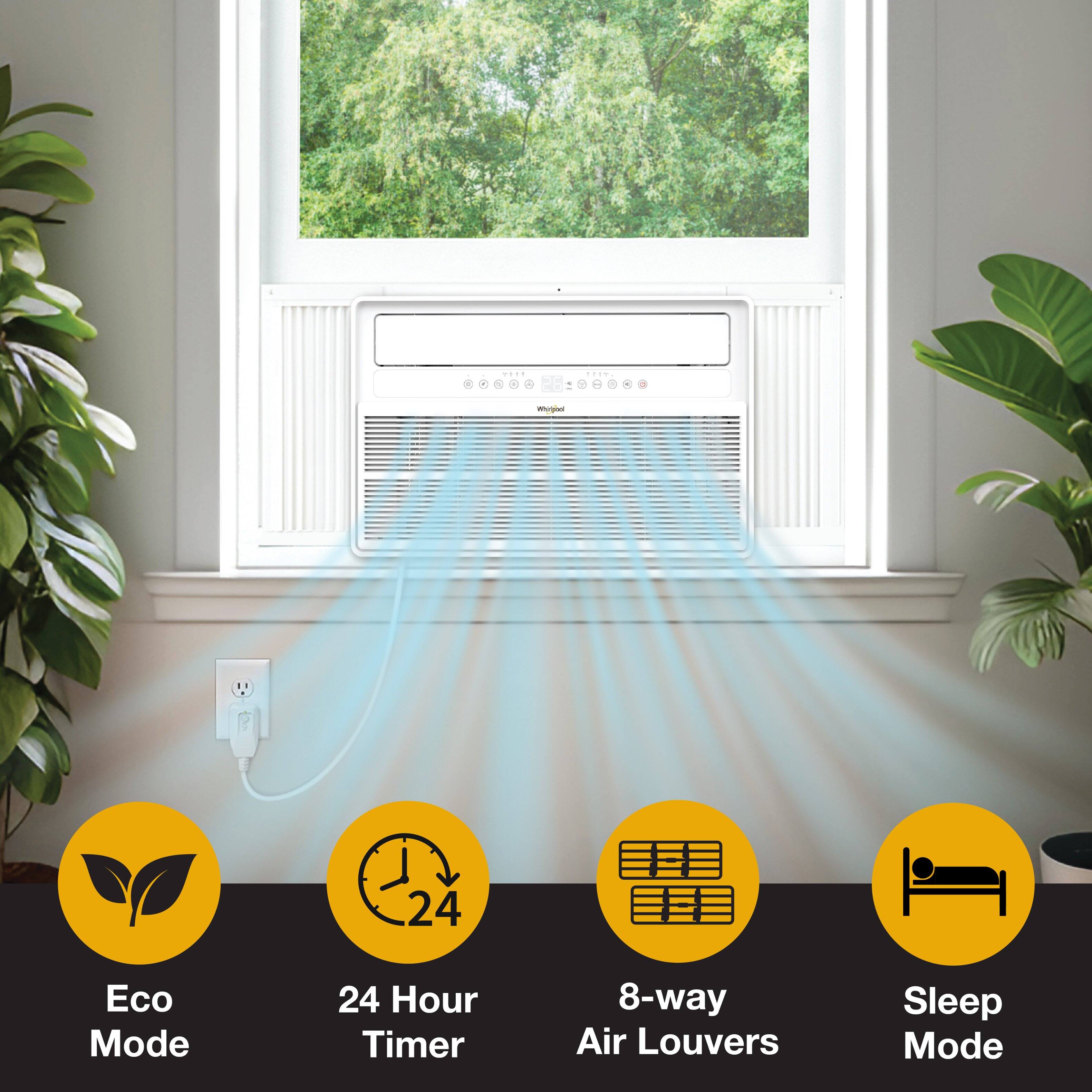 - Eco Mode
- 24 Hour Timer
- 8-way Air Louvers
- Sleep Mode