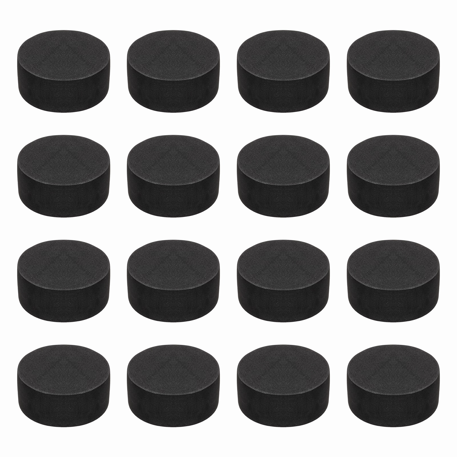 Unique Bargains - Single Sided Speaker Isolation Pads 45x20mm Round EVA Acoustic Foam Anti-Vibration Feet for Speaker Subwoofer, 16pcs - Black