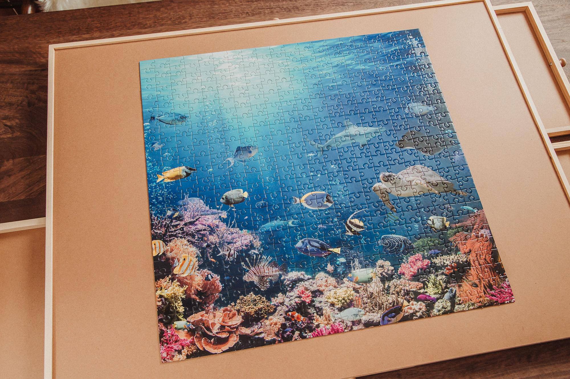 Alt View 4. Toynk - Under the Sea Coral Reef 500 Piece Jigsaw Puzzle - Blue.