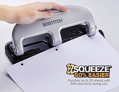 BOSTITCH EZ SQUEEZE™  
50% EASIER  
Punches up to 20 sheets with 50% less force during use