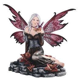FC Design - 16"W Winged Gothic Fairy with Butterfly Figurine Statue Office Desk Tabletop Home Decor Gift - Multi-Color