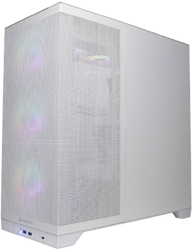 Alt View 14. CyberPowerPC - Gaming Desktop - AMD Ryzen 9 9900X - NVIDIA GeForce RTX 5080 16GB - 32GB DDR5 - 2TB PCIe 4.0 SSD - White.