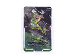 Winged Sprint Car #55 McKenna Haase "Interstate Batteries" McKenna Haase Racing (2024) 1/50 Diecast Model Car by ACME - Green