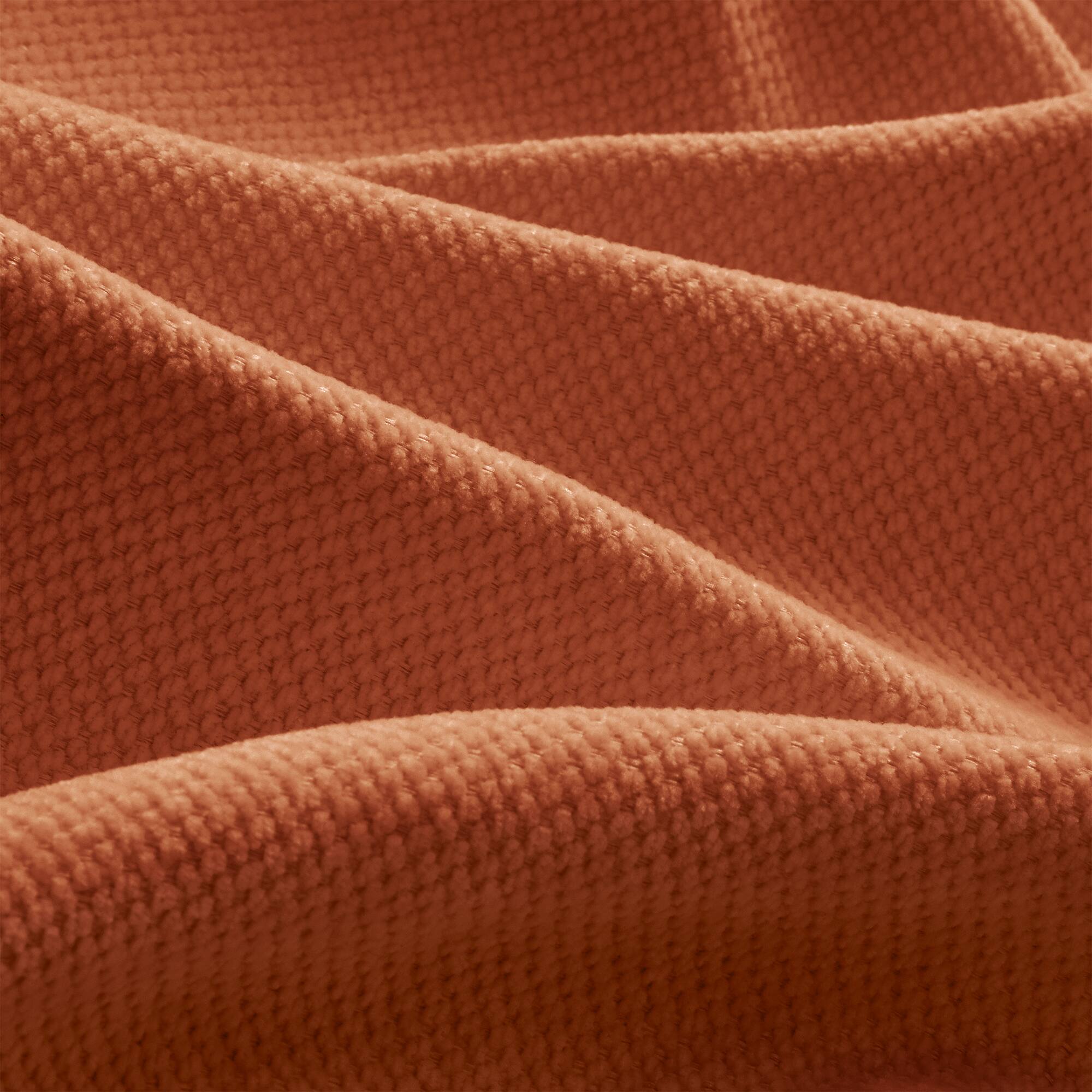 Alt View 1. Anysun - L Shape Sectional Couch with Ottoman, Chenille Fabric, High-Density Foam & Curved Armrests for Living Room - Orange.