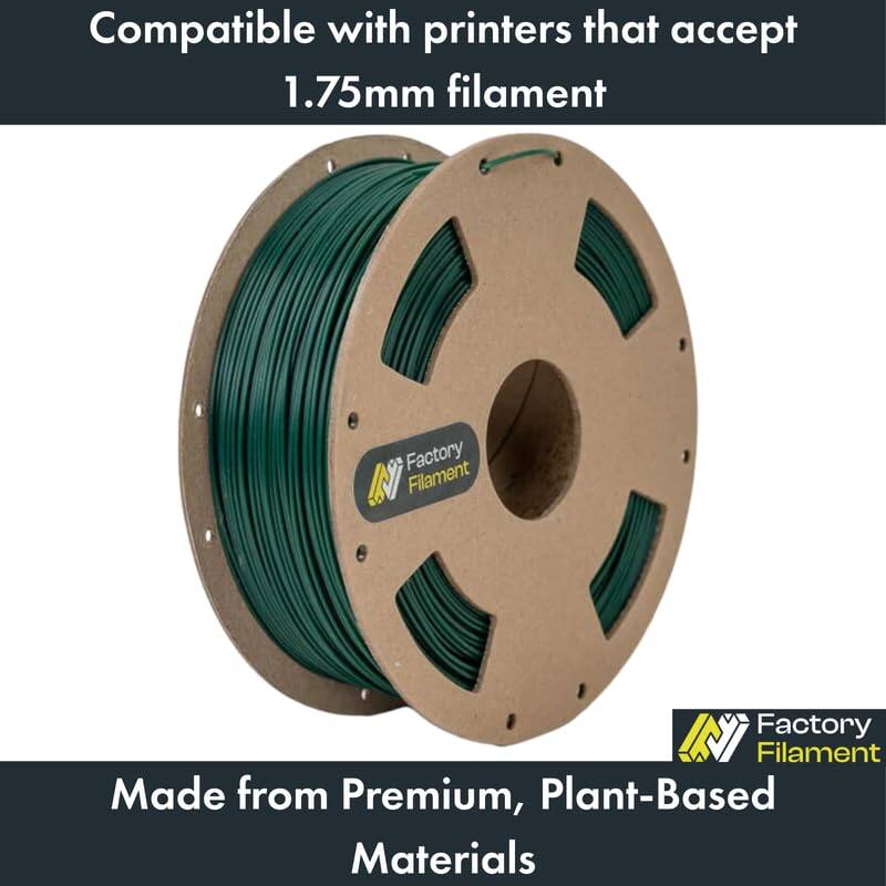 Compatible with printers that accept 1.75mm filament

Made from Premium, Plant-Based Materials