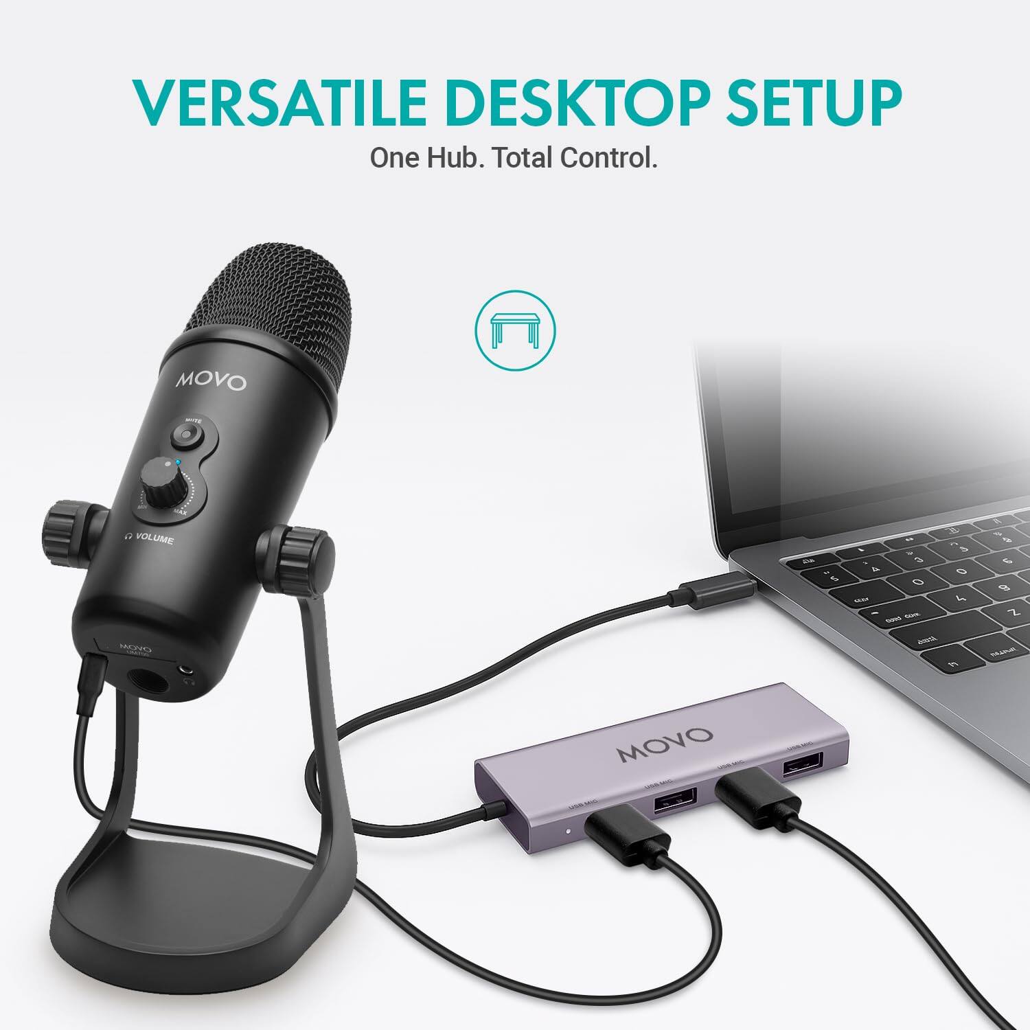 VERSATILE DESKTOP SETUP  
One Hub. Total Control.