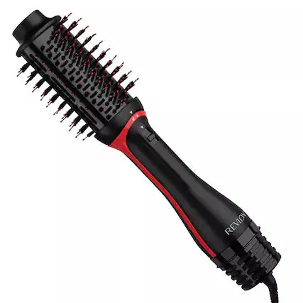 Front. Revlon - Revlon Oval One Step Volumizer Plus Hair Dryer - Black.