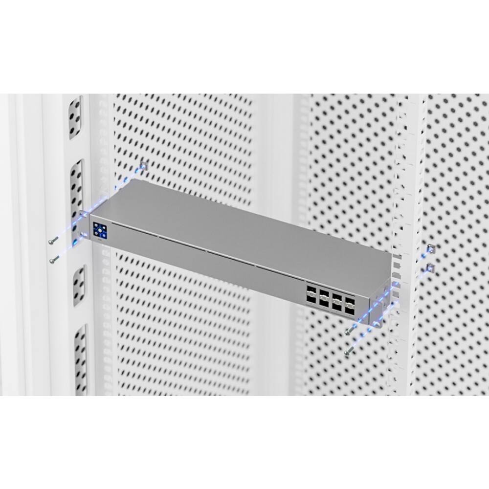 Alt View 2. Ubiquiti - 8-Port 10G SFP+ Managed Aggregation Switch USW-Aggregation - Gray.