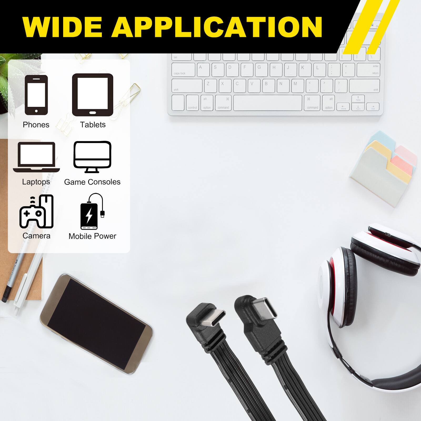 WIDE APPLICATION

- Phones
- Tablets
- Laptops
- Game Consoles
- Camera
- Mobile Power