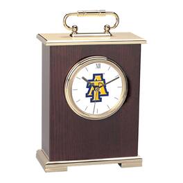 Jardine - North Carolina A&T Aggies Logo Carriage Clock - Gold