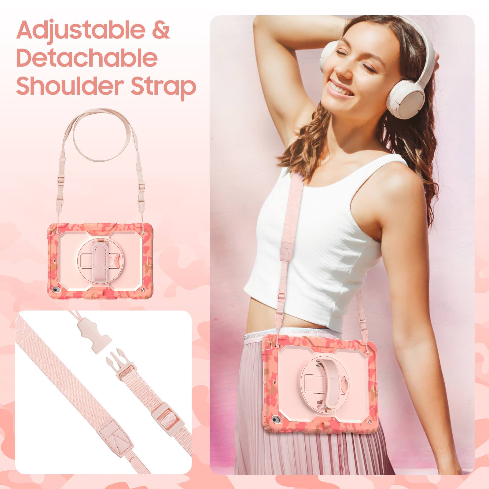 Adjustable & Detachable Shoulder Strap