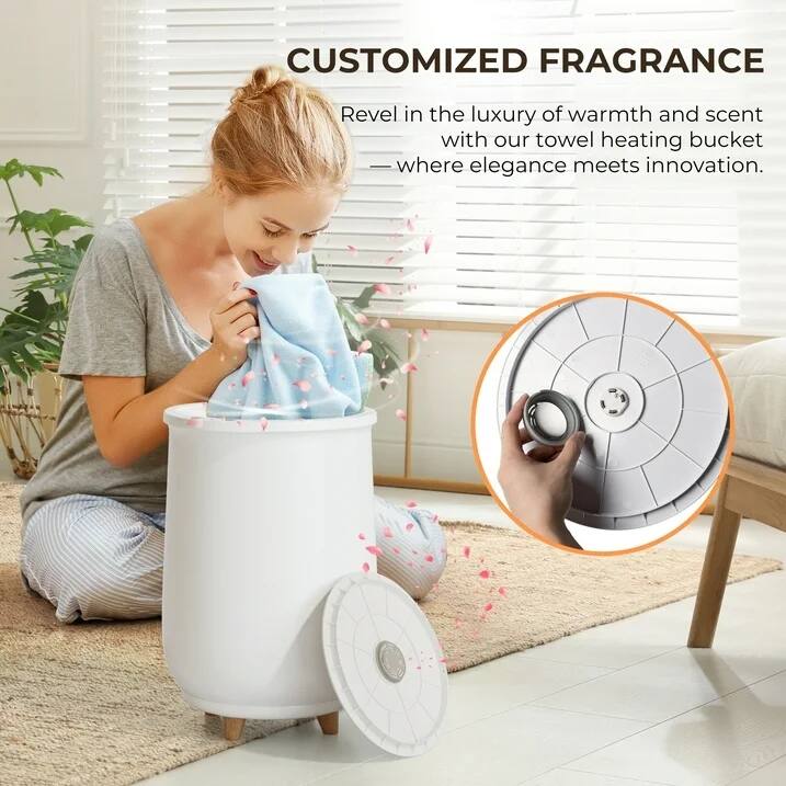 CUSTOMIZED FRAGRANCE  
Revel in the luxury of warmth and scent with our towel heating bucket where elegance meets innovation.