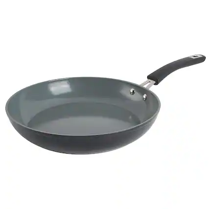 Front. Gibson - Kenmore Arlington 8 Inch Nonstick Aluminum Frying Pan in Black Diamond - Black.