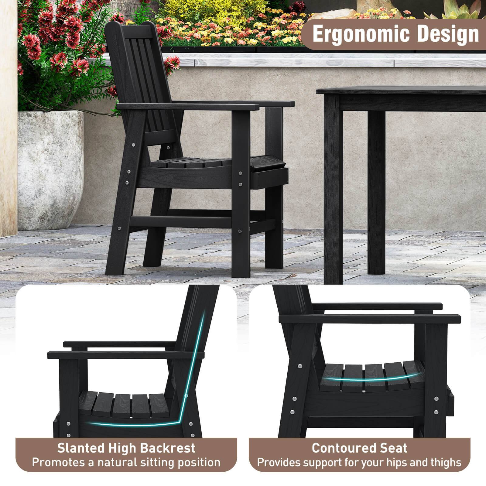 Ergonomic Design

Slanted High Backrest
Promotes a natural sitting position

Contoured Seat
Provides support for your hips and thighs