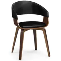 Simpli Home - Lowell Bentwood Dining Chair - Black - Front_Zoom