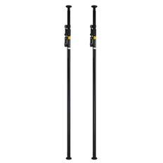 Front. Flashpoint - Flashpoint Deluxe Telepole Support System, Black, Pair.