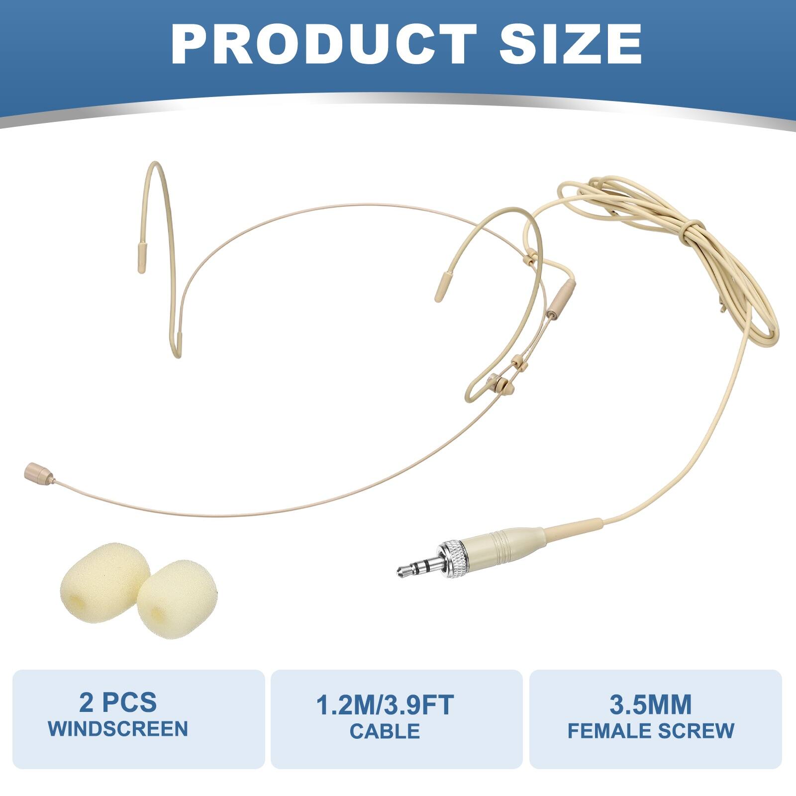 PRODUCT SIZE  
2 PCS WINDSCREEN  
1.2M/3.9FT CABLE  
3.5MM FEMALE SCREW