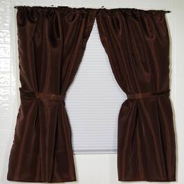 Carnation Home Fashions - Polyester Fabric Window Curtain - 34" x 54" - Brown