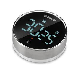 Polder - Twist Digital Kitchen Timer with Extra Large Display and 100 Minute Countdown - Black