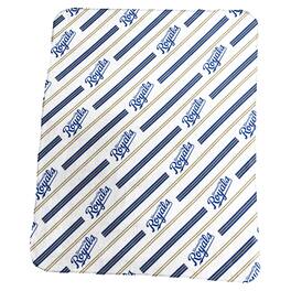 Logo Brands - Kansas City Royals 50" x 60" Classic Vertical Stripe Fleece Throw Blanket - Multicolor