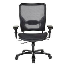 Office Star Products - Air Grid Seat/Back Big & Tall Chair - Black