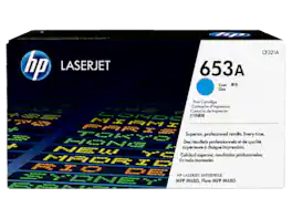 HP - 653A Cyan Original LaserJet Toner Cartridge, ~16,500 pages, CF321A