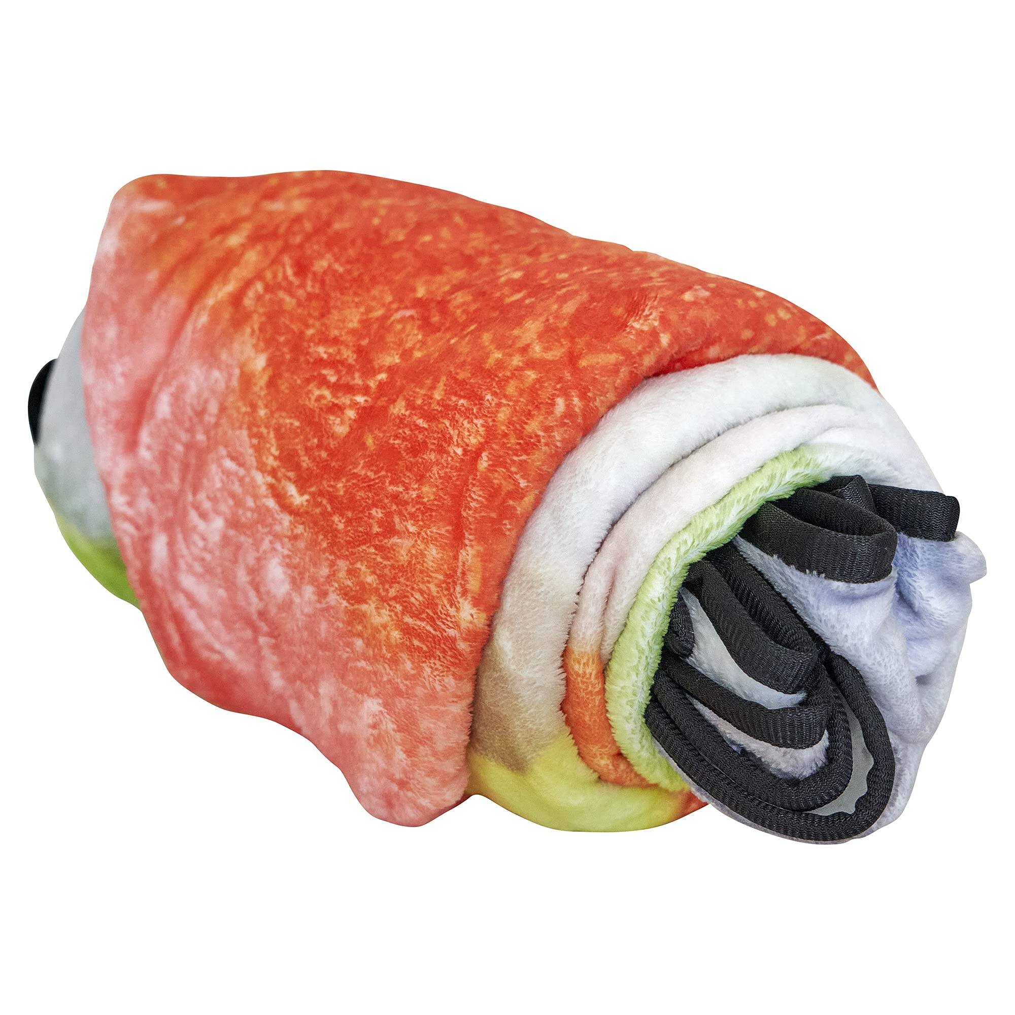 Alt View 6. Fabibe - Sushi Blanket - Giant 6 Foot Food 72" Realistic & Large Size Gag Gift  Soft Warm Plush Flannel Cute Funny Blankets... - Blanket.