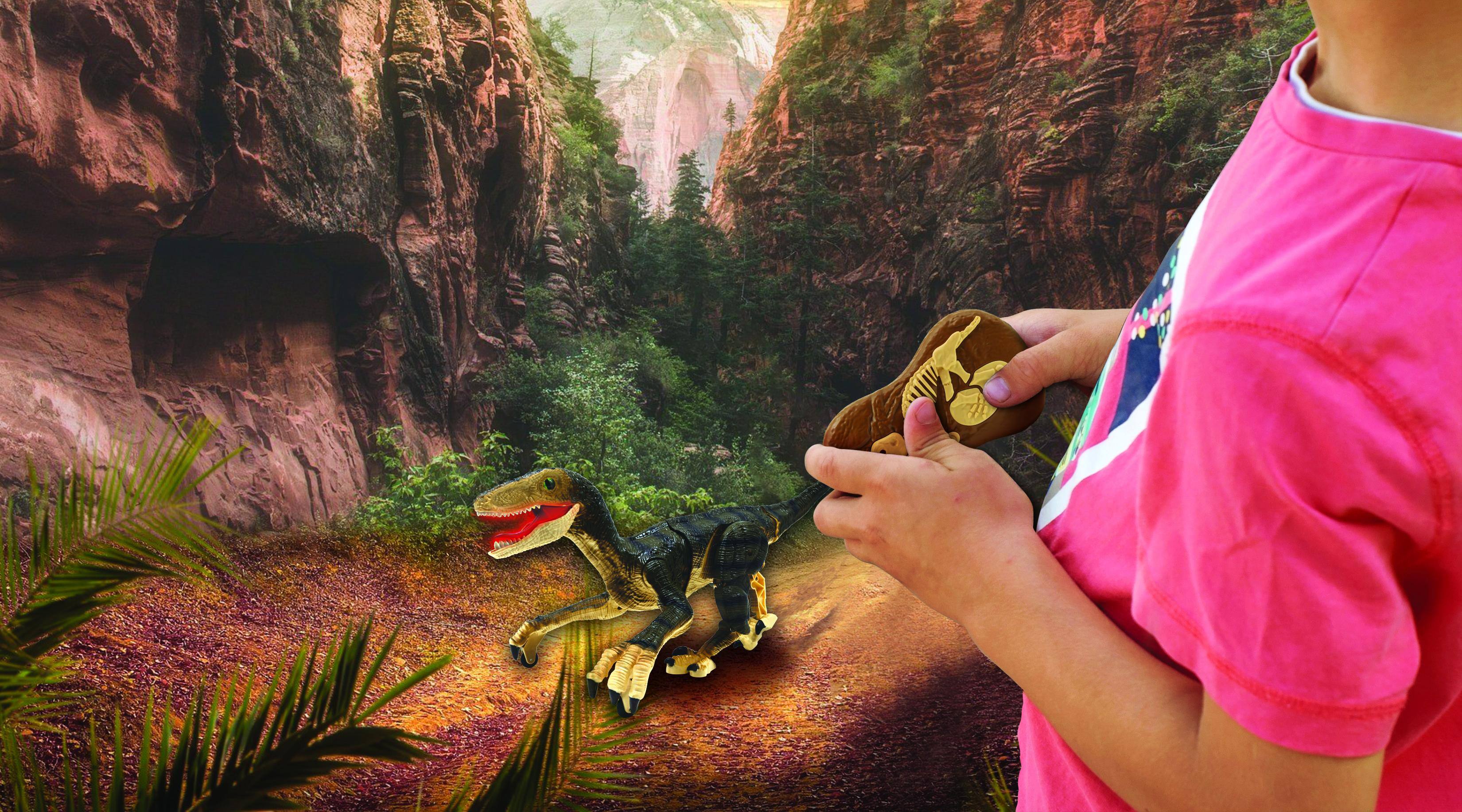 Alt View 3. Lexibook - RC Velociraptor Dinosaur with Realistic Sound Effects.