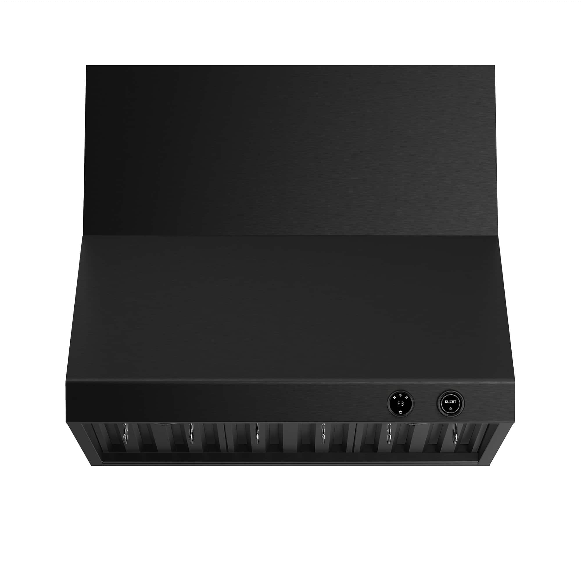 Kucht - 36 inches - Externally Vented - Wall Range Hood - Dark Stainless Steel