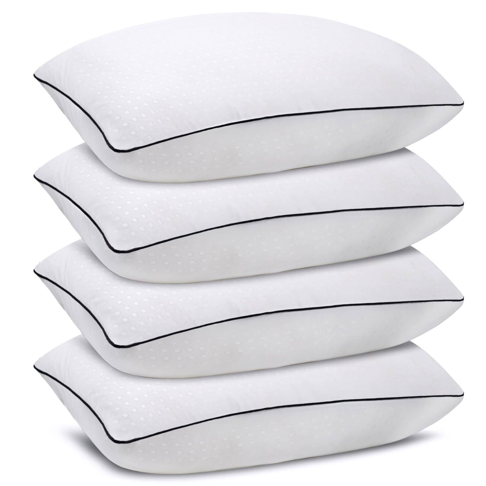 Front. Skar Audio - Queen Pillows For Sleeping Luxury Hotel Comfortable And Supportive Machine Washable Suitable Side Sleepers. - White Standard (Pack of 4).