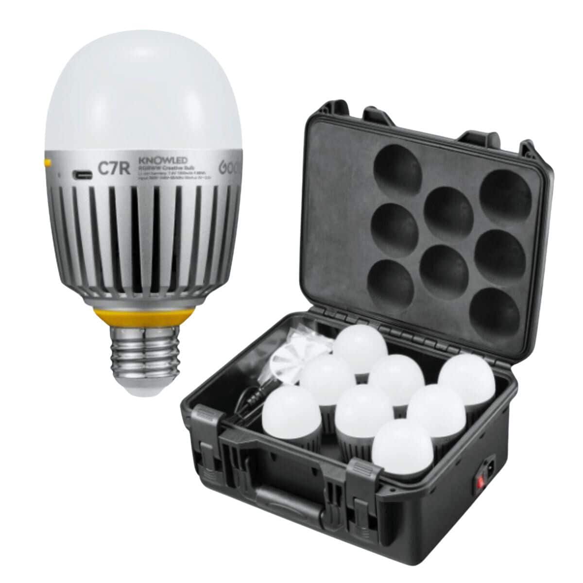 Godox - C7R KNOWLED RGBWW Creative Bulb (8-Light Kit)