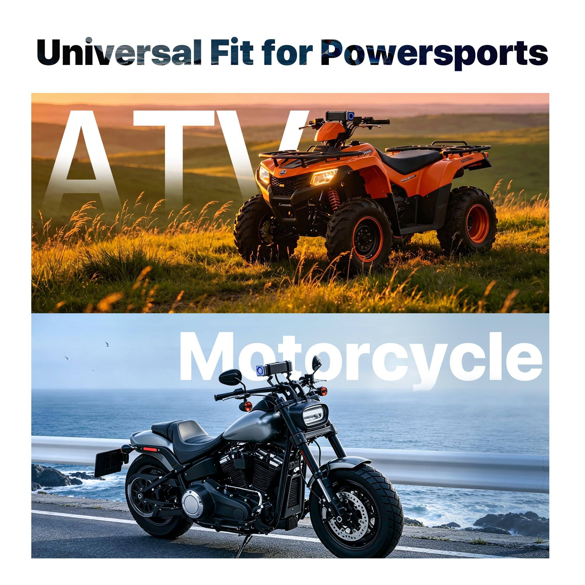 Universal Fit for Powersports  
ATV  
Motorcycle