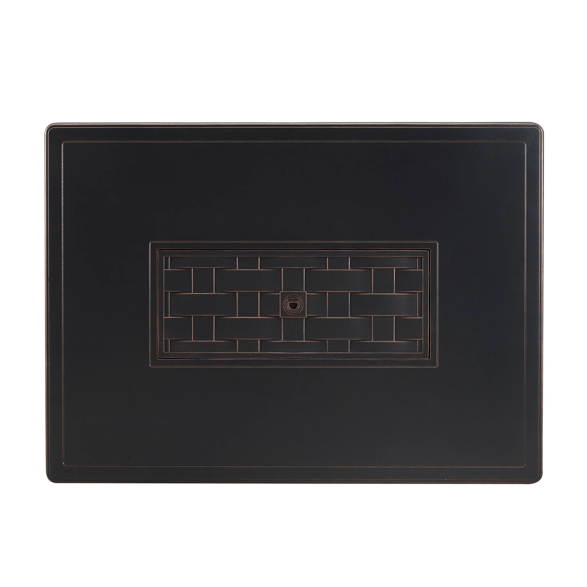 Alt View 14. Fire Sense - Preston Rectangular Aluminum LPG/NG Fire Pit - Antique Bronze.