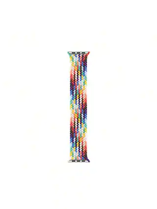 Front. Apple - Watch Braided Solo Loop 40mm - Size 8 - Multicolor.