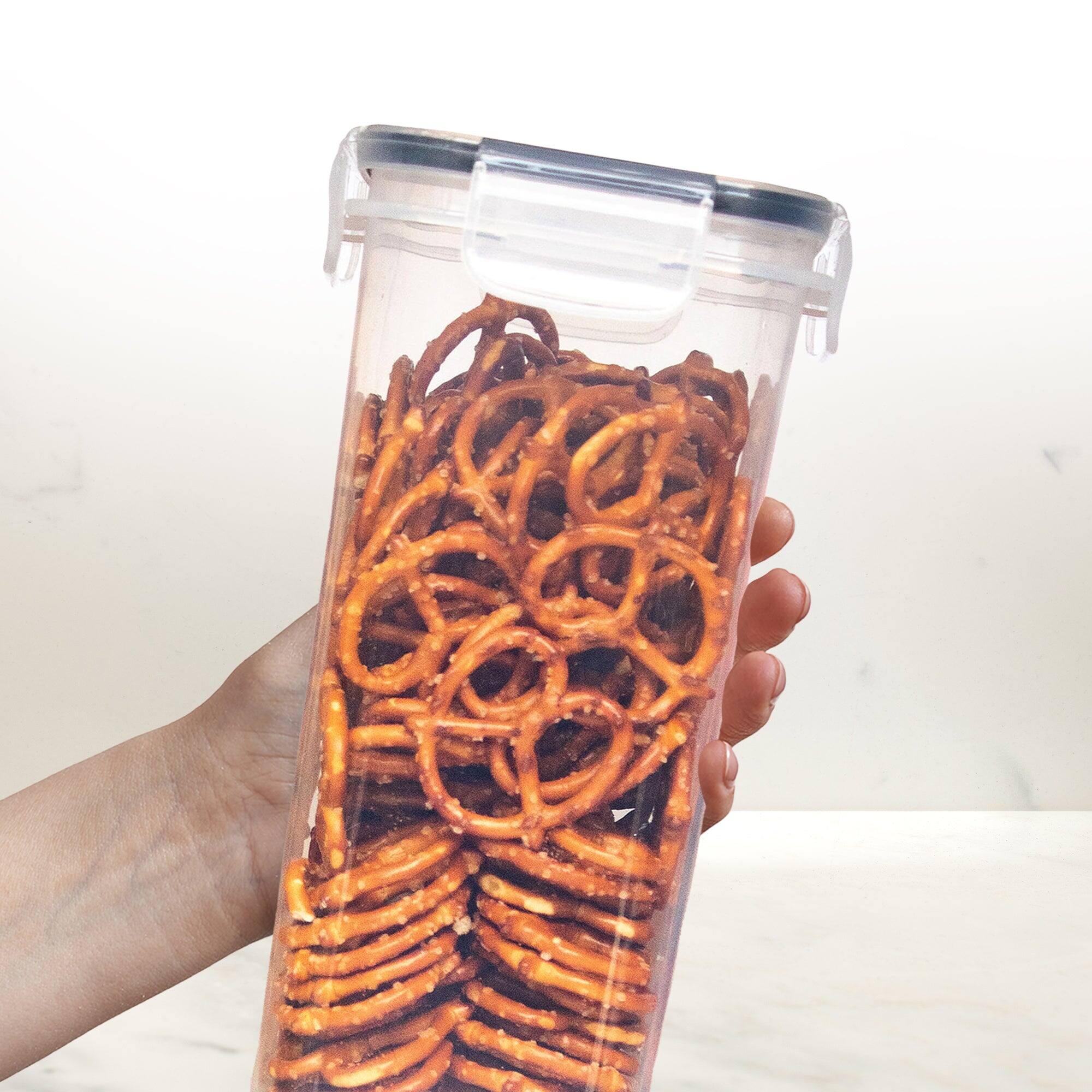 Alt View 8. Cheer Collection - Airtight Food Storage Containers Set of 14, Pantry Organizers, Stackable Food Containers with Lids, for Flour, Sugar - Clear.