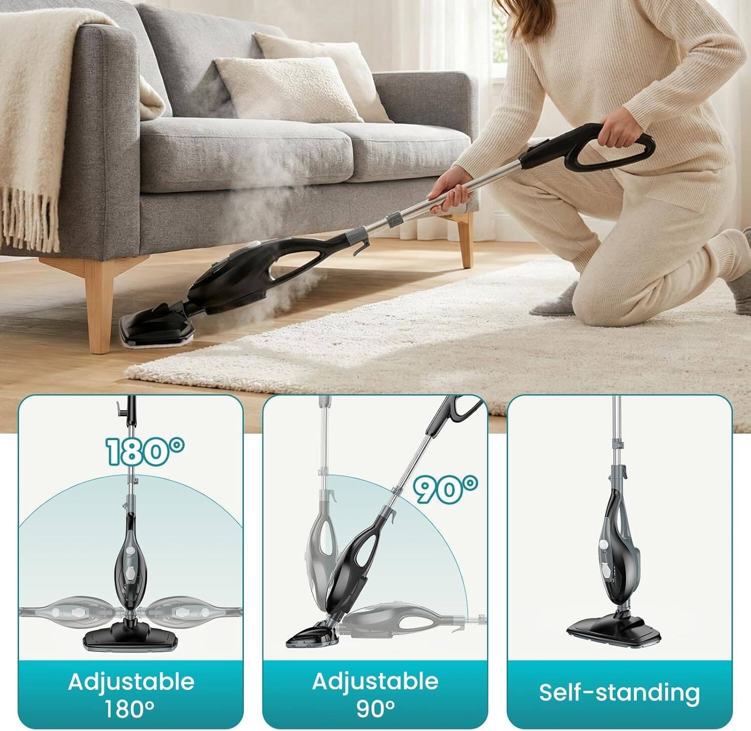 180° Adjustable  
90° Adjustable  
Self-standing
