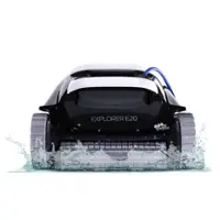 Dolphin - Explorer E20 Automatic Robotic Pool Vacuum Cleaner, Wall Climbing, Active Scrubber Brush, Ideal for Pools up to 33ft - Wall Climbing - Front_Zoom