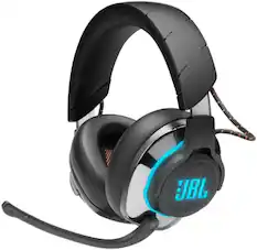 Front. JBL - JBL Quantum 810 - Wireless Over-Ear Performance Gaming Headset with Noise Cancelling - Black.