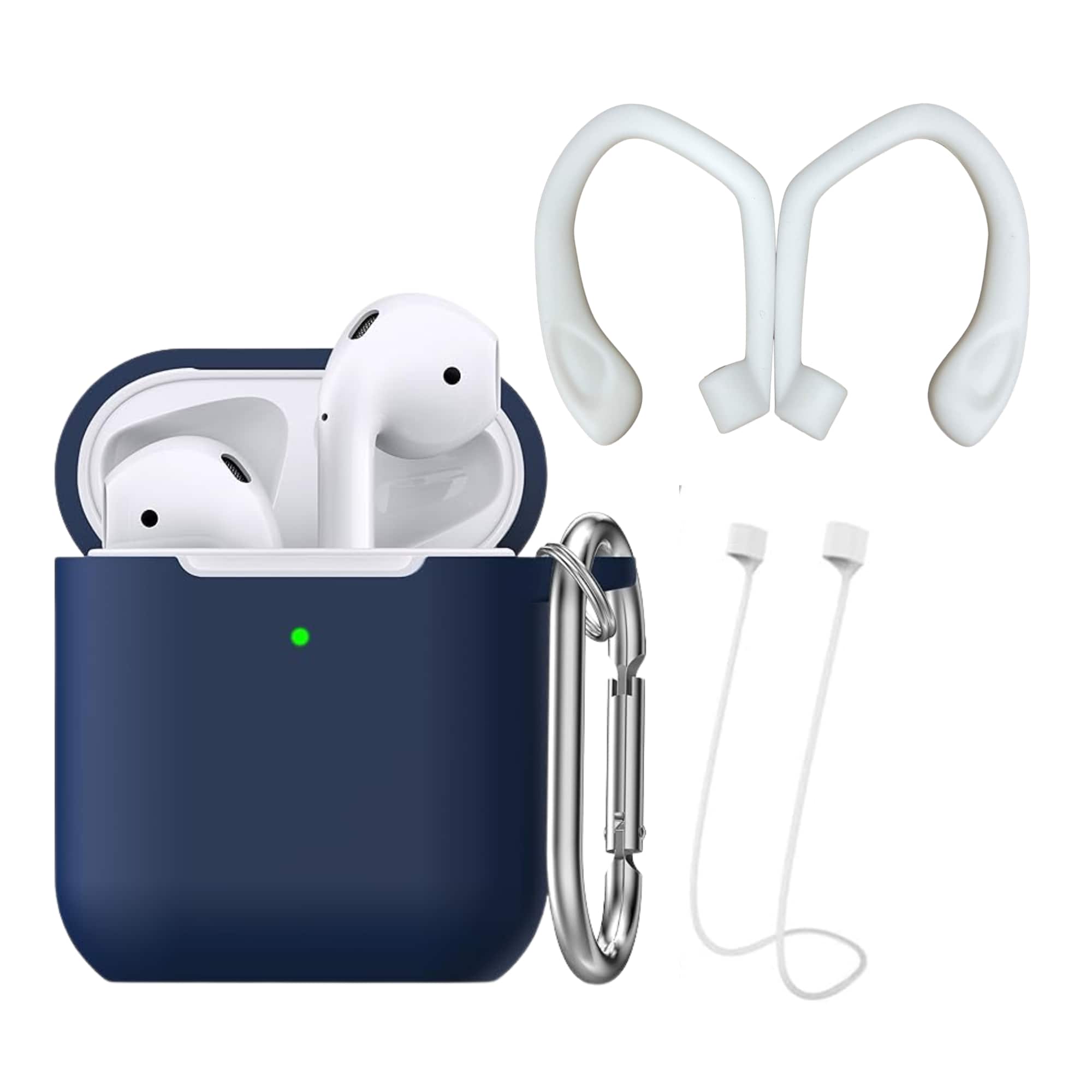 Rainforest Accessories - Silicone Case For Apple Airpods 2nd Generation With Accessories - Blue
