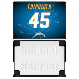 Keyscaper - Tuli Tuipulotu Los Angeles Chargers MacBook Case - Pro 13 in - Multicolor