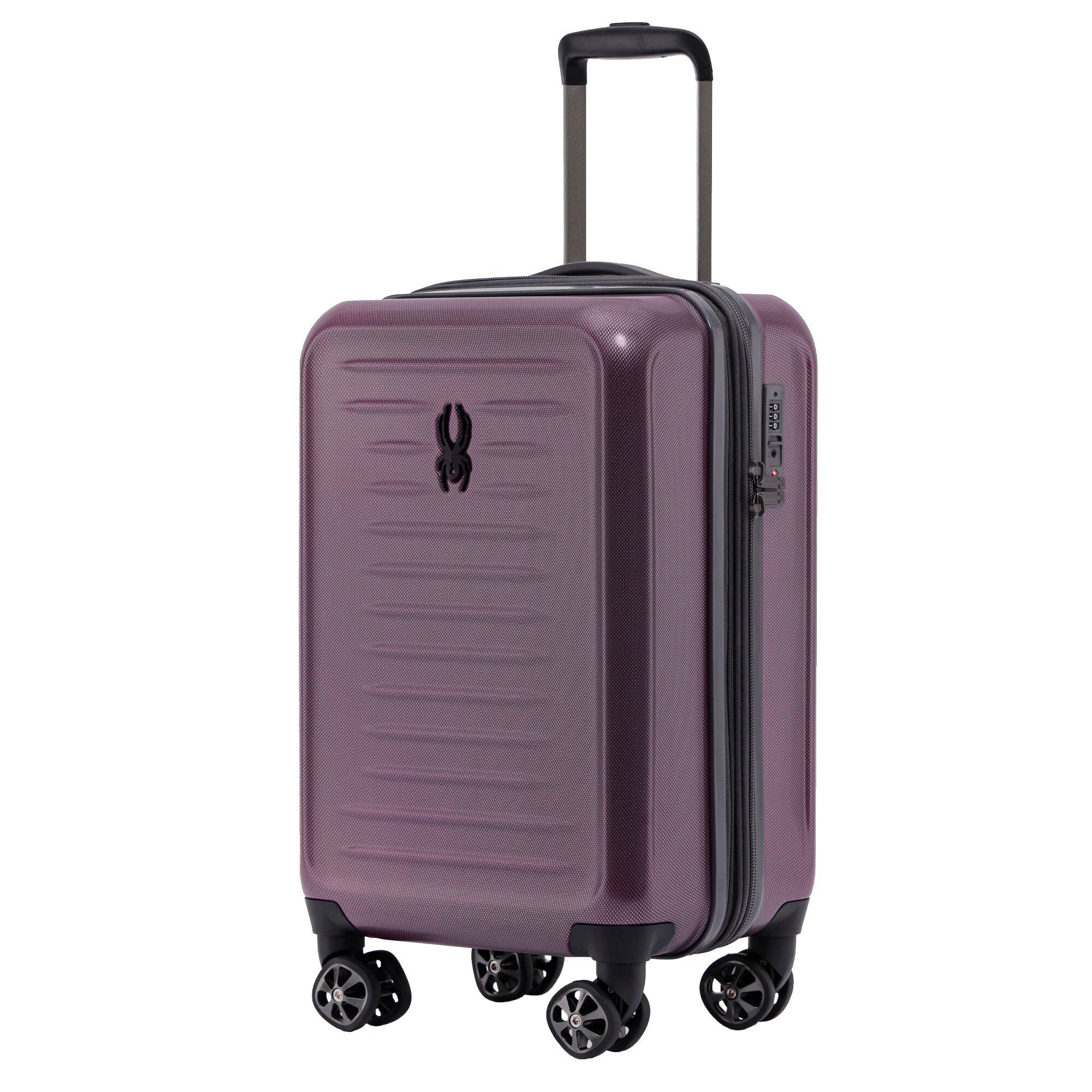 Angle. Spyder - Spyder Rails 3 Piece Luggage Set with 360 Spinner Wheels, TSA Approved Lock, (20 Inch, 25 Inch, 29 Inch) - Burgundy.