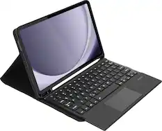 Front. SaharaCase - Keyboard Case with Trackpad for Samsung Galaxy Tab A11+ & Tab A9+ 11" – ProTouch, 7-Color Backlit, Premium Keys - Black.