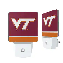 Keyscaper - Virginia Tech Hokies Stripe Design Nightlight 2-Pack - Multicolor