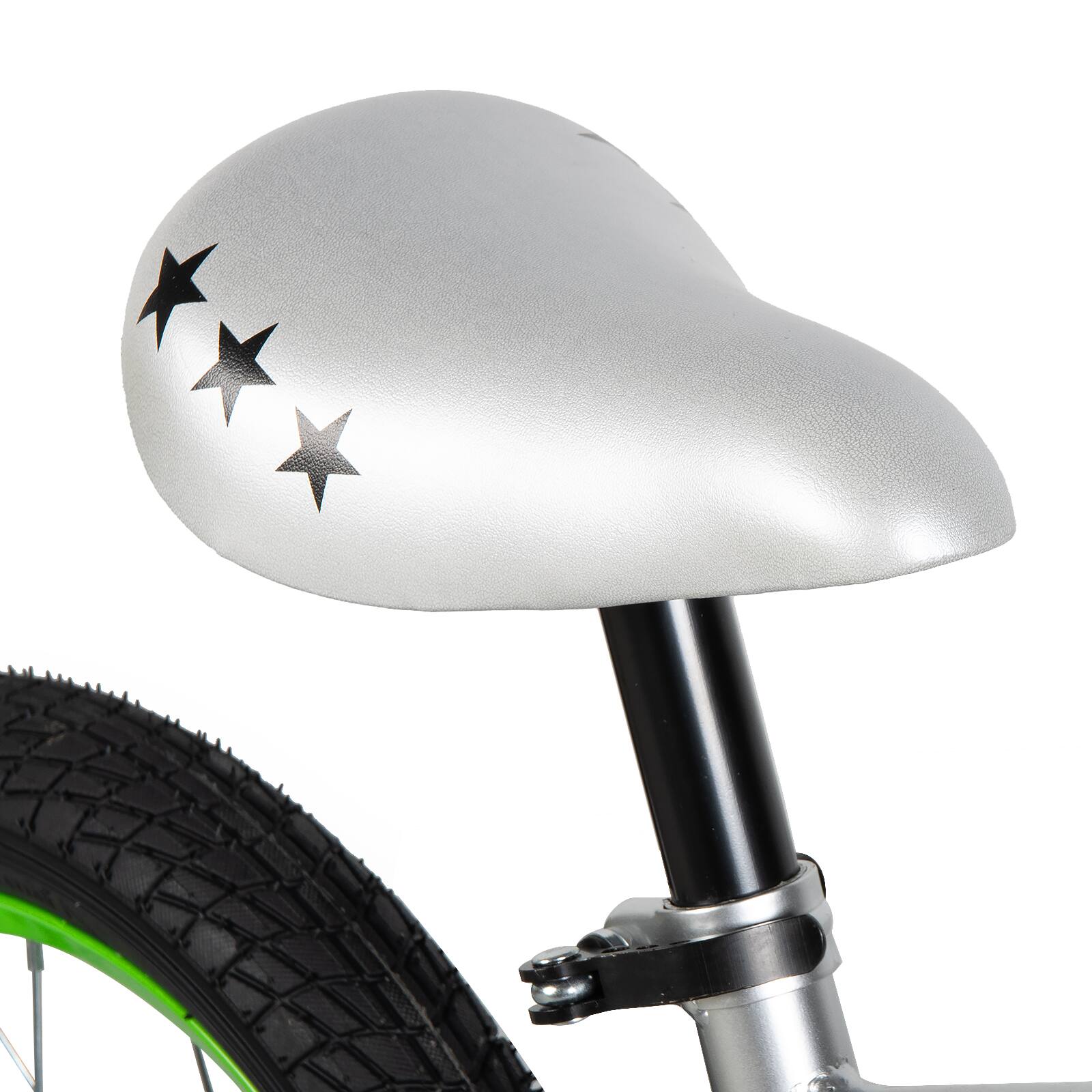 Alt View 5. JOYSTAR - JOYSTAR Cervine 14" Kids Bike with Training Wheels Basket, Coaster Brake Child's Bike for 3-5 Years Old Boys Girls Gray - Gray.